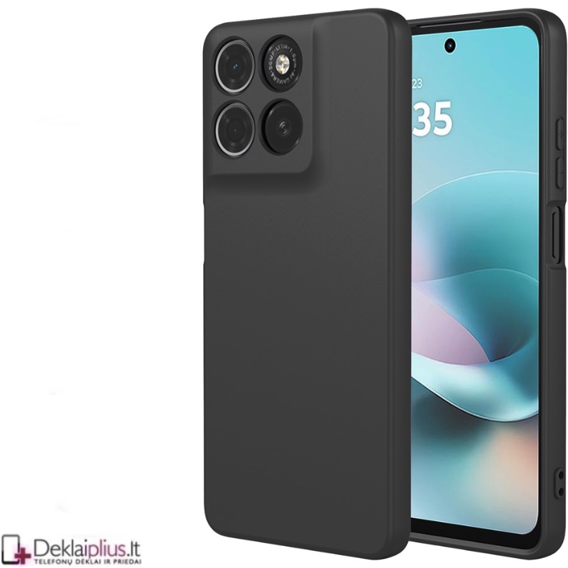 Guminis dėklas su kameros apsauga - juodas (Motorola Moto G67/Moto G77) Guminis dėklas su kameros apsauga - juodas (Motorola Moto G67/Moto G77)